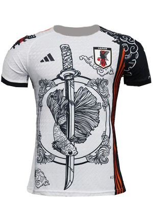 Japan special edition jersey palyer white black soccer uniform men's sports football kit top shirt 2024-2025